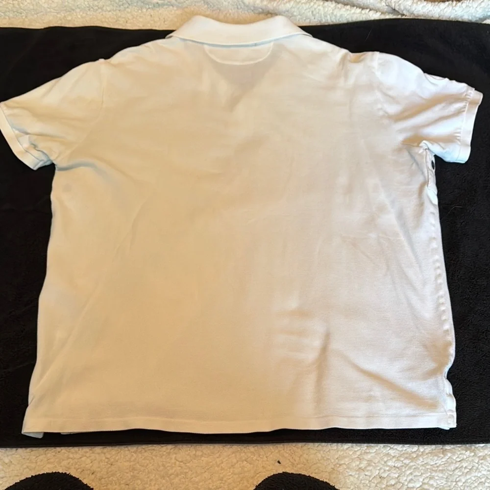 Vintage 90s Ralph Lauren Mens White Polo Big Pony Polo Triple White